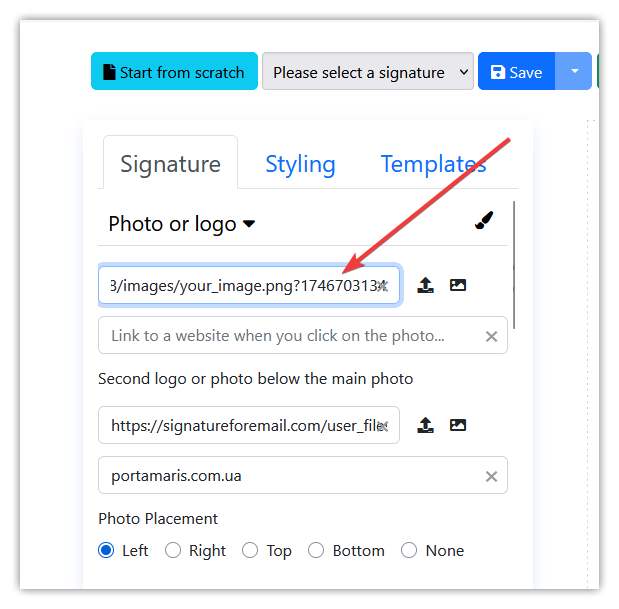 Caching issue URL fix